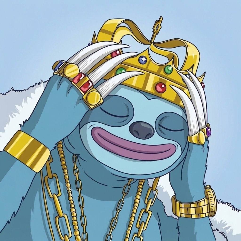 ZLOFY wearing a gold crown and chains